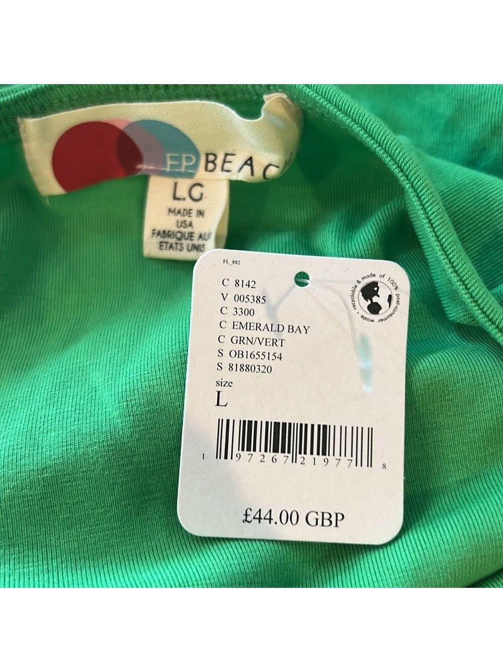 NWT Free People Good Feels Rosalia Low Back Green Mini Dress - Picture 9 of 9